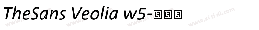 TheSans Veolia w5字体转换
